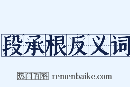 段承根反义词是什么意思的图片